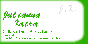 julianna katra business card